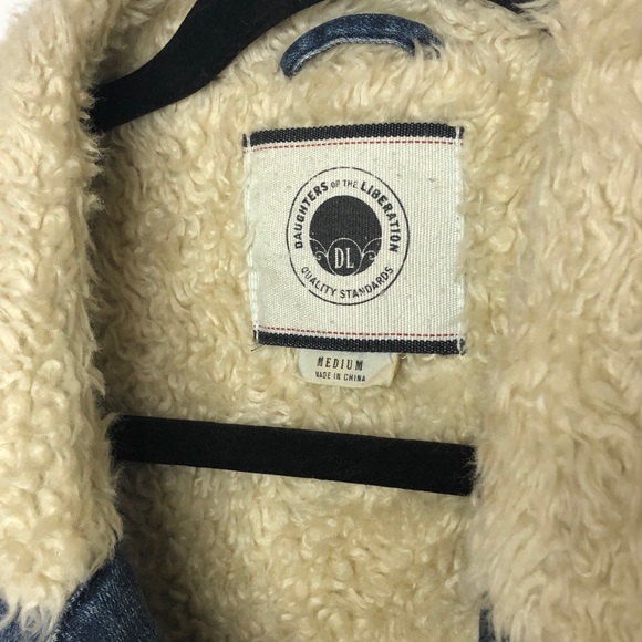 Anthropologie Jean Sherpa Vest - Picture 2 of 6